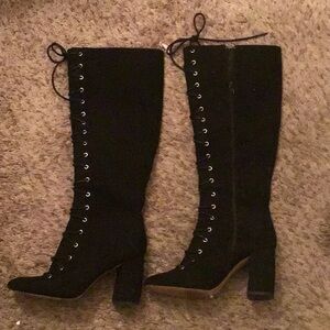 Black heels 7 in a half size